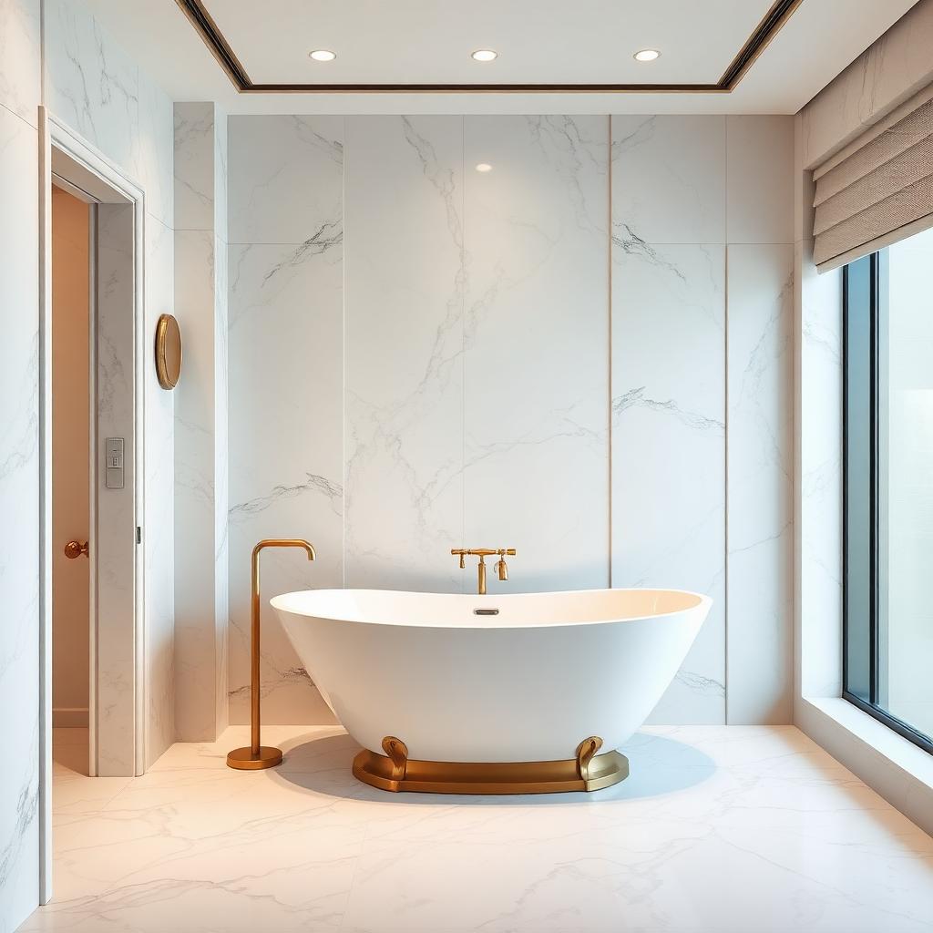 Marble & Gold Bath