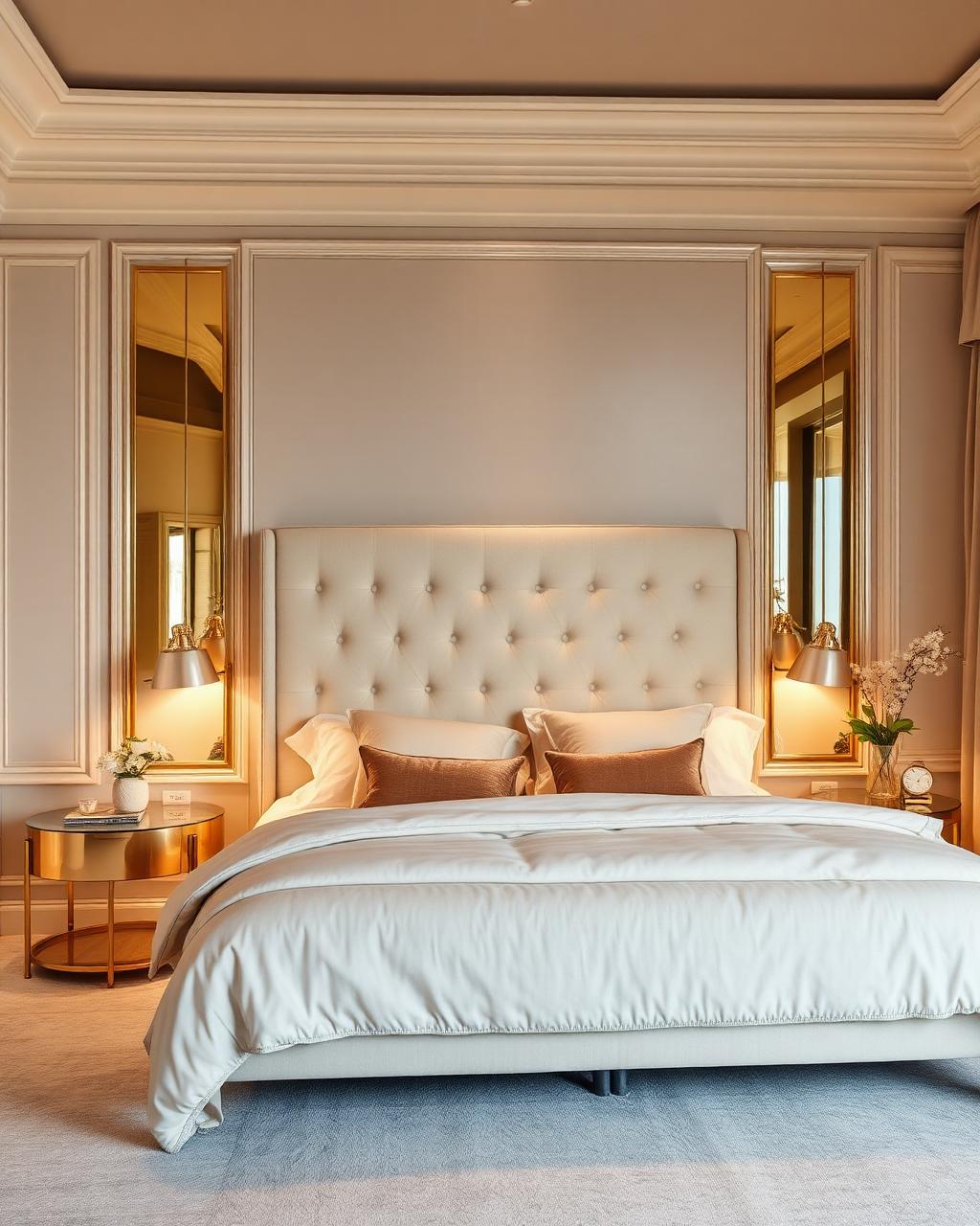 Cream & Brass Bedroom