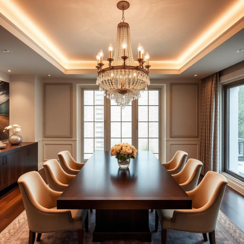 Chandelier Dining Room